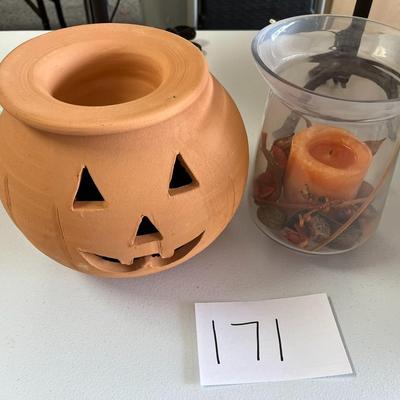 Fall Candle Holder & Jack O Lantern Wax Warmer