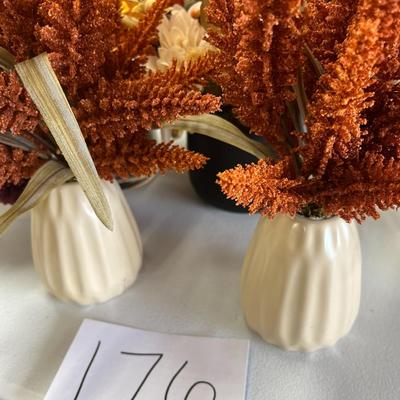 Floral Artificial Fall Décor Vases