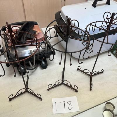 Metal Jewelry Stand - Set of 3