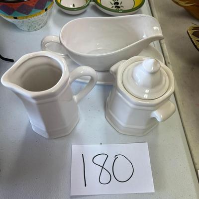 3 Piece White Gravy Set