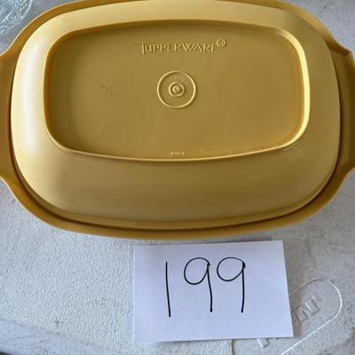 Yellow Vintage Tupperware Container