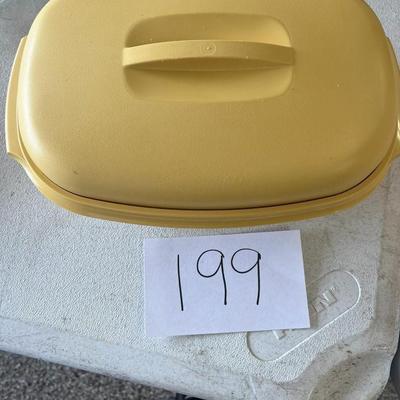 Yellow Vintage Tupperware Container