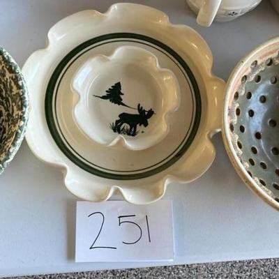 3 Piece Moose Bowl Serving Dip Set