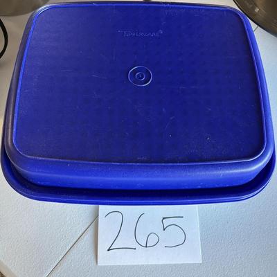 Blue Tupperware Container 