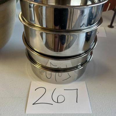 4 Stainless Steel Bowls