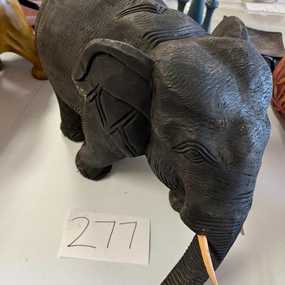 Black Elephant Statue 
