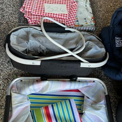 Picnic Bundle - 2 Picnic Baskets W/2 Picnic Table Covers