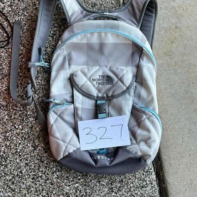 NorthFace Electra Gray/Aqua Blue Backpack