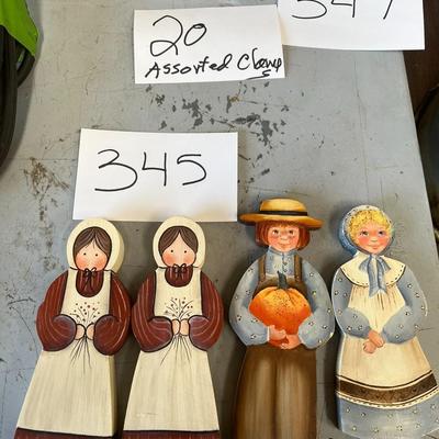 Handmade Wood Pilgrim Fall Décor 