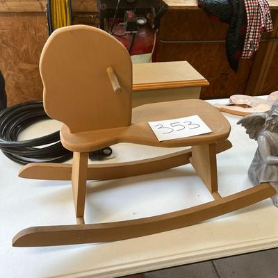 Toy Wood Rocking Horse