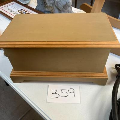 Green/Brown Wood Box