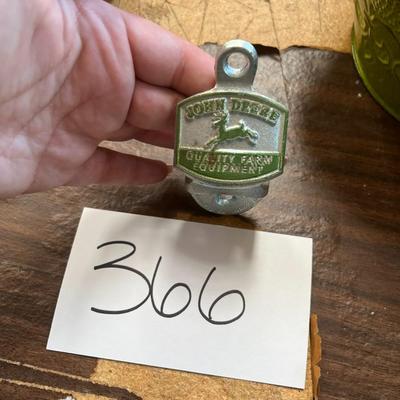 Metal John Deere Bottle Opener