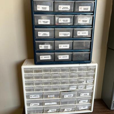 2 Bolt Caddies W/Variety Of Bolts In Caddies