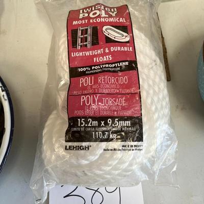 Lehigh Twisted Poly Rope 50Ft x 3/8 