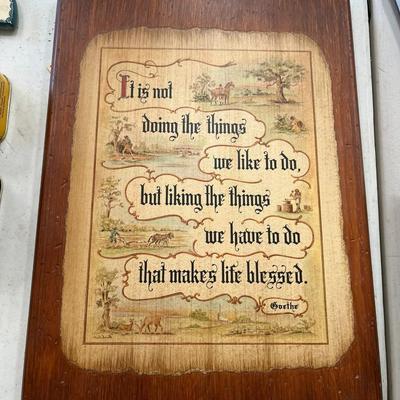 "It Is Not Doing The Things We Like To Do But Liking The Things We Have To Do That Makes Life Blessed"