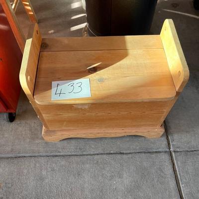 Wooden Unfinished Toy Box