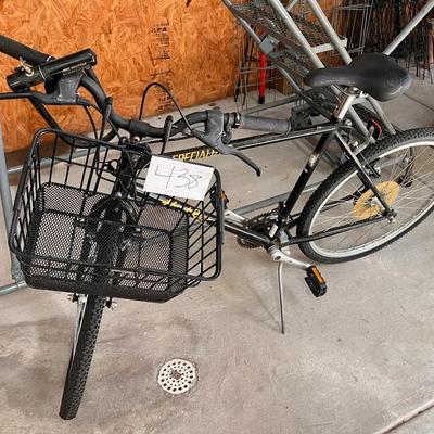 Black Specialized Hard Rock Bike W/Basket, Lock & Key