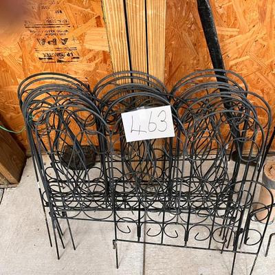Bundle Of Black Garden Fence Dividers