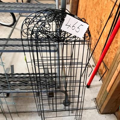 Bundle Of Black Garden Fence Dividers