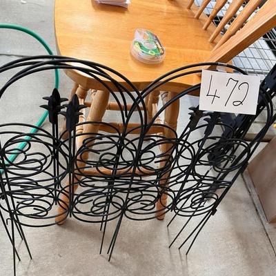 Bundle Of Black Garden Fence