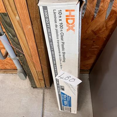 HDX 10ftx100ft Clear Plastic Sheeting