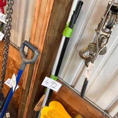 Broom, Dust Pan & Extender Pole 