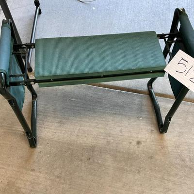 Green Gardening Bench