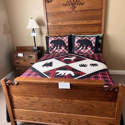 Queen Size Wood, Head & Foot Board 