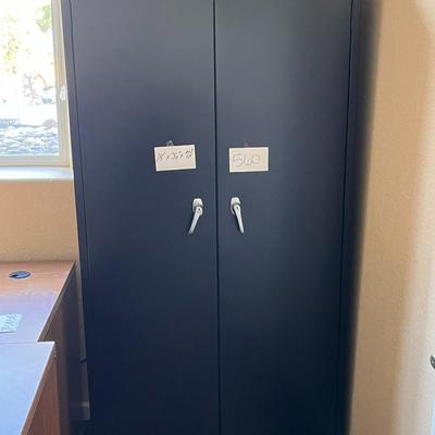 Gray 2 Door Metal Cabinet - 18x36x72