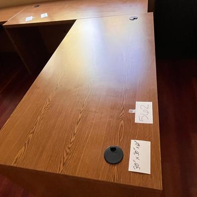 30x30x60 Brown Desk - 4 Drawers W/Locks & Keys