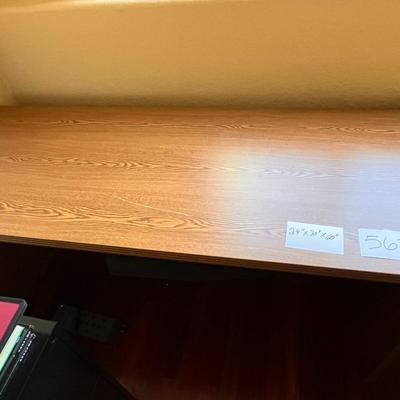 24x30x60 Brown Desk W/Pull Out Keyboard Holder
