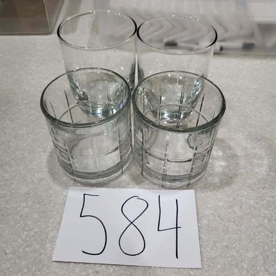 4 Whiskey Glasses