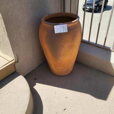 Outdoor Huge Brown Clay Vase 