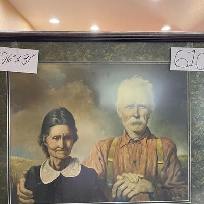 Farming Couple Holding Photo Print