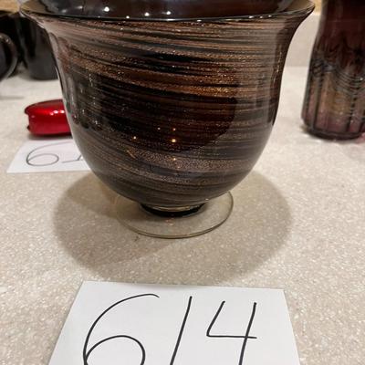Brown Glitter Decorative Bowl
