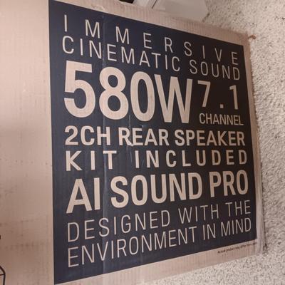 NEW IN SEALED BOX LG SOUND BAR WITH MERIDIAN