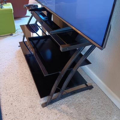 HISENSE 65" LED, LCD TV PLUS 3 TIER MEDIA STAND