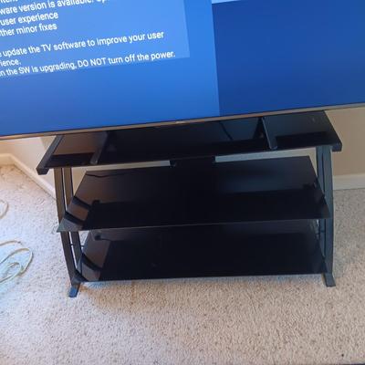 HISENSE 65" LED, LCD TV PLUS 3 TIER MEDIA STAND