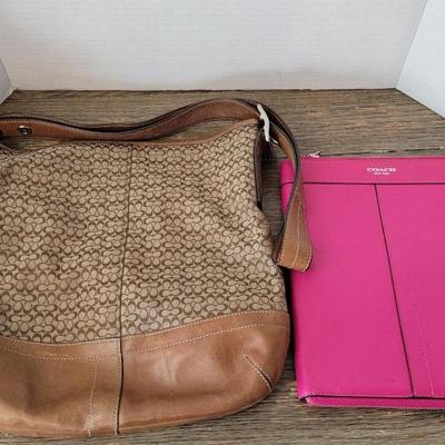 Coach Purse and Tablet Holder
