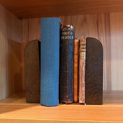 Antique Books + Bookends - Marcus Aurelius Antoninus & More (2L-RG)