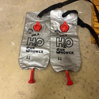 Portable Shower Tent With Two Sun Shower Bags & Camp Toilet (2G1-MG)