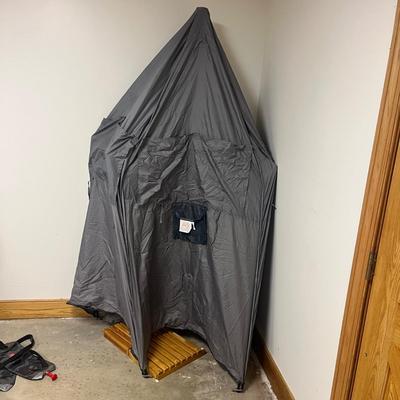 Portable Shower Tent With Two Sun Shower Bags & Camp Toilet (2G1-MG)