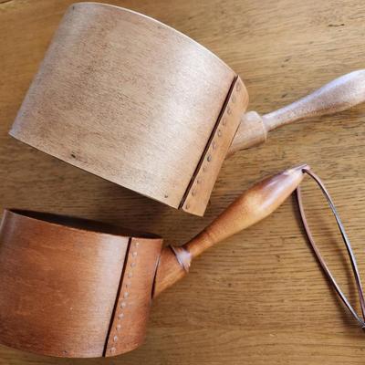 Pair of Frye's Measure Mill Piggins