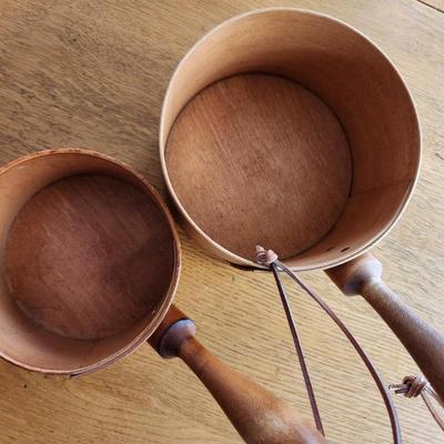 Pair of Frye's Measure Mill Piggins
