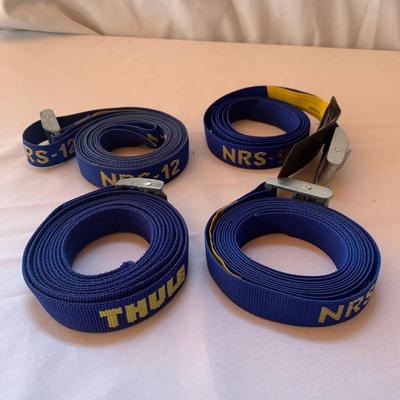 Thule Kayak Saddle Attachments for Roof Rack w/ Straps (2G1-MG)