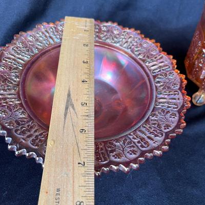 Lot 32 Fenton Butterfly Carnival Glass