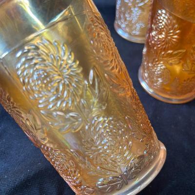 Lot 34 Fenton 10 Mums Tumblers