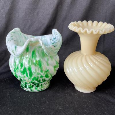 Lot 36 Art Glass vases