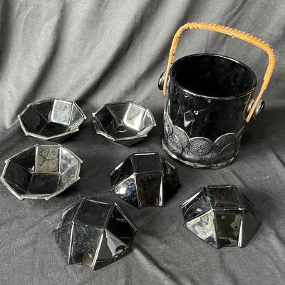 Lot 42 Black glass lot
