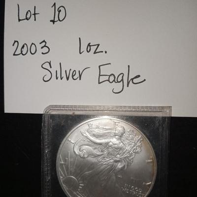 2003 1 0z silver eagle